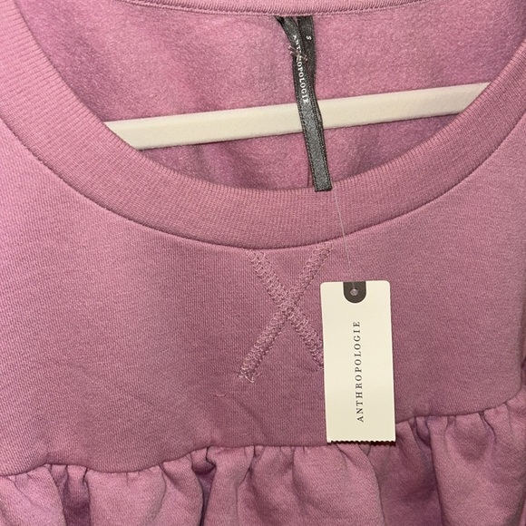 ⭐️NWT Anthropologie Ruffle Swestshirt ⭐️ - Picture 5 of 7